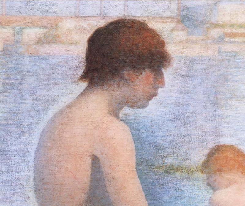 Georges Seurat Detail of Bather oil painting picture